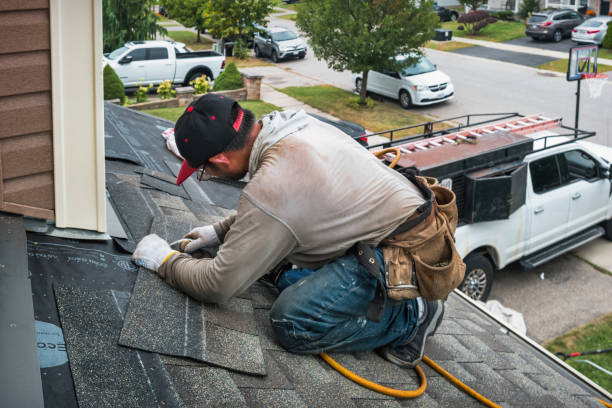 Professional Roofing technician working in Beach City, OH